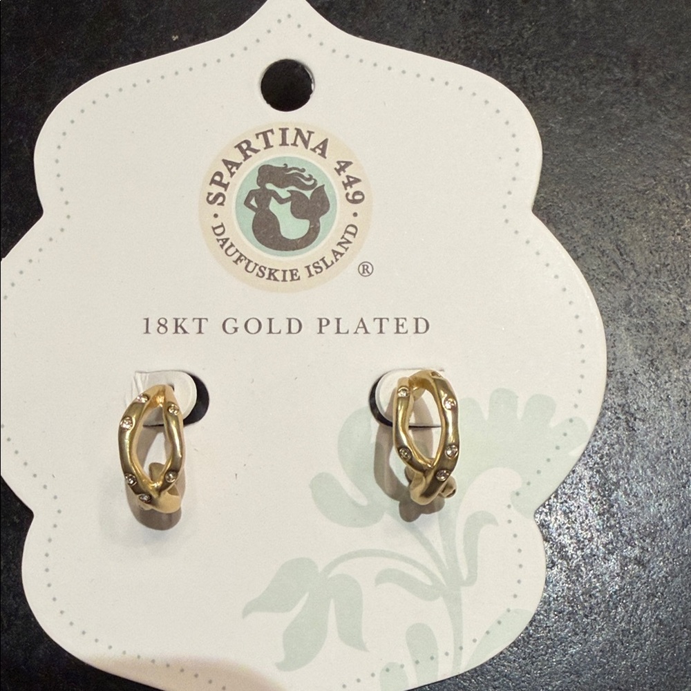 Spartina 449 Gold Twisted Sprinkles Huggies